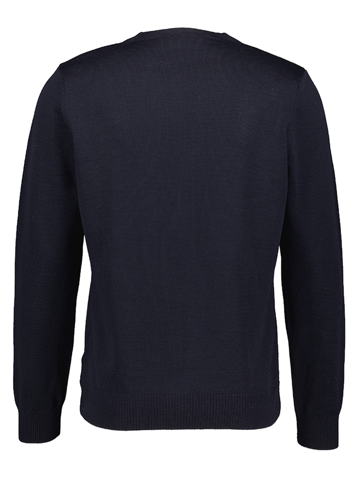 Blauwe gilet met knopen Maerz 