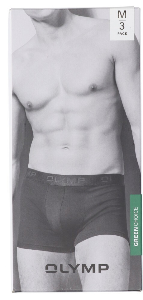 Zwarte 3-pack boxershort Olymp