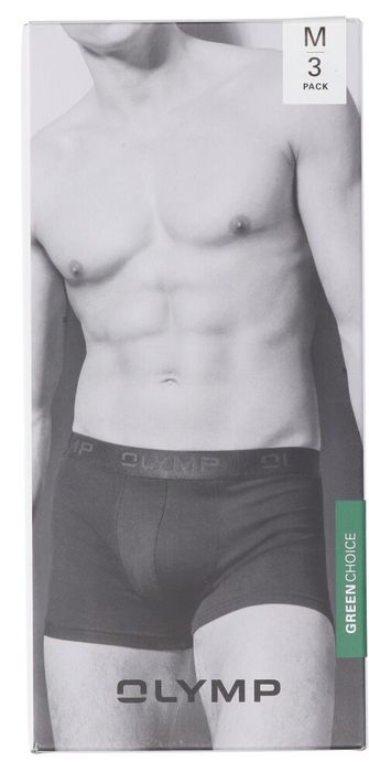 Zwarte 3-pack boxershort Olymp
