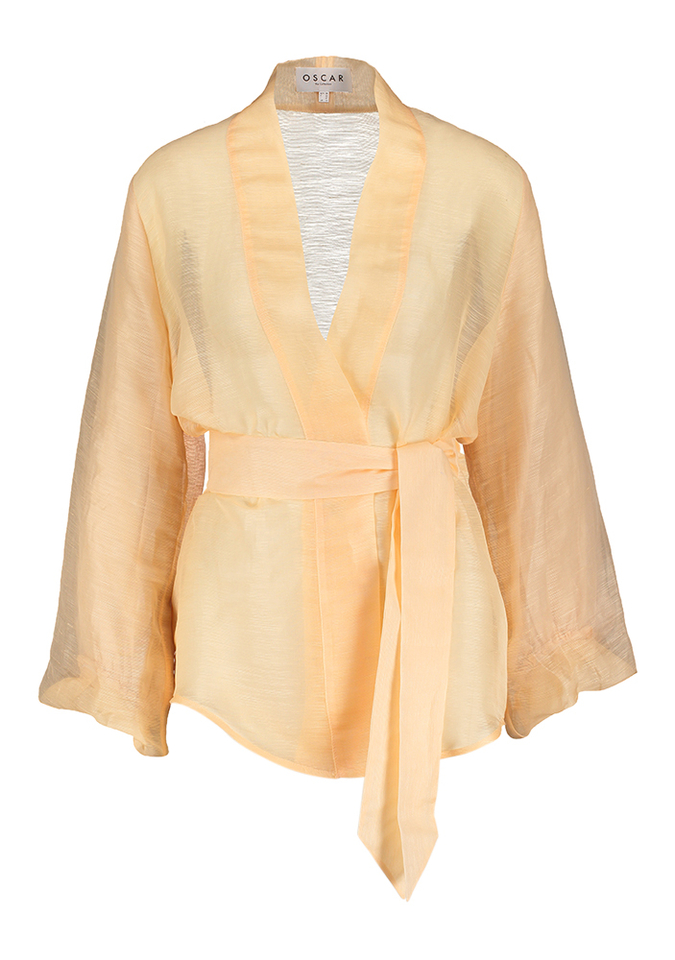 Abrikooskleurige gilet Jimmy Oscar