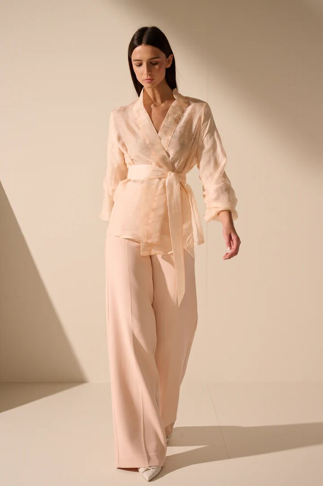 Abrikooskleurige gilet Jimmy Oscar