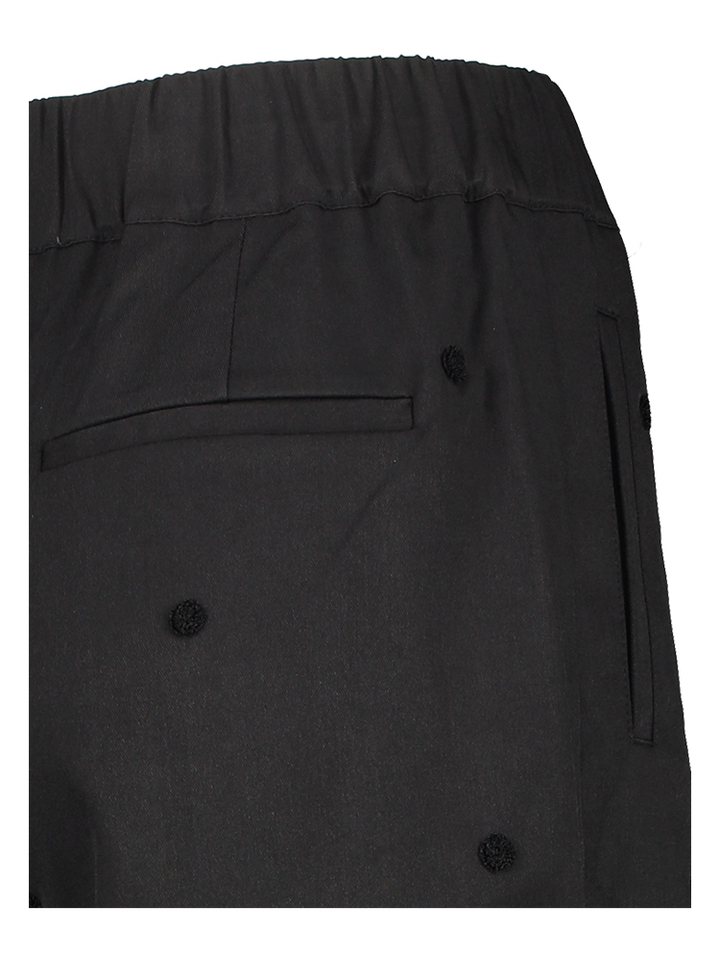 Zwarte broek met bollen motief Co'Couture