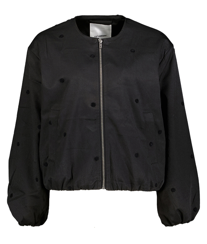 Donkerbruine gilet met ritssluiting Co'Couture 
