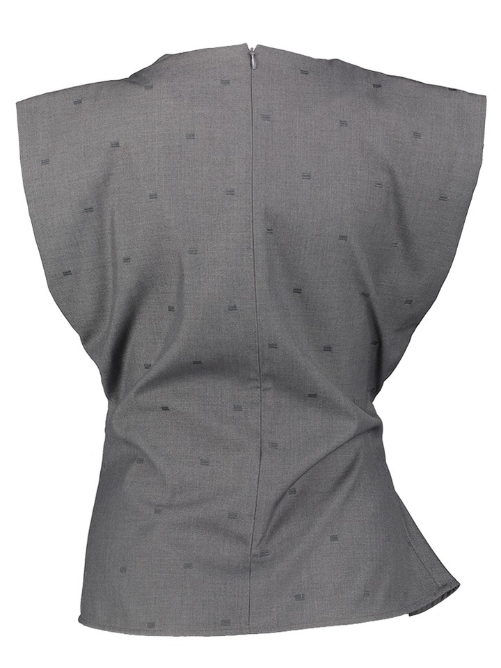 Grijze top met lint in de taille Co'Couture