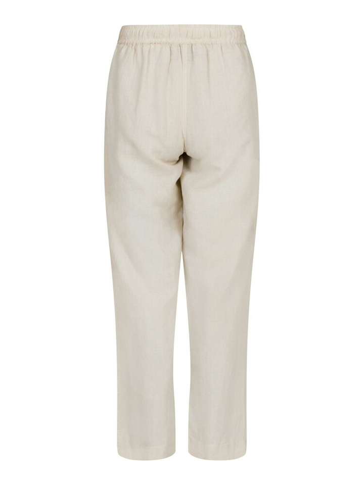 Beige linnen broek met elastiek Sonar Neo Noir 