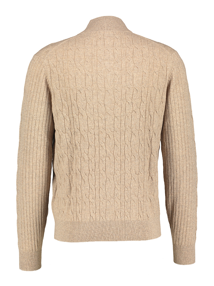 Beige trui met ritssluiting Hackett
