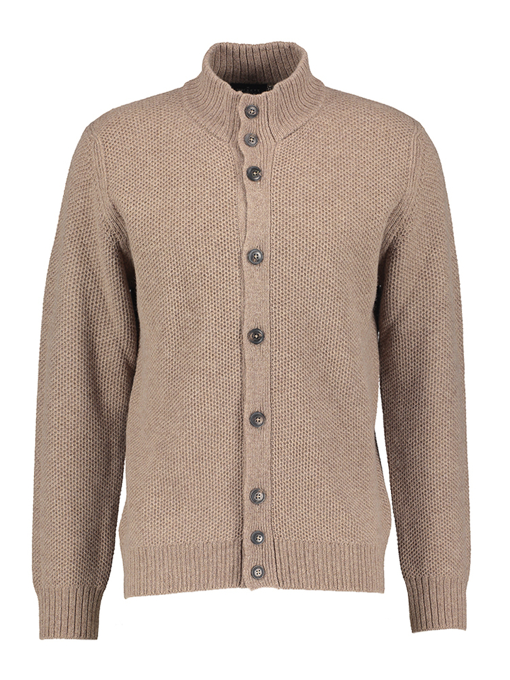 Donkerbruine gilet met knoopsluiting Hackett 