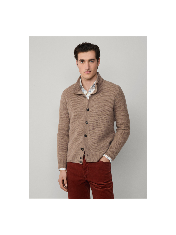 Donkerbruine gilet met knoopsluiting Hackett 