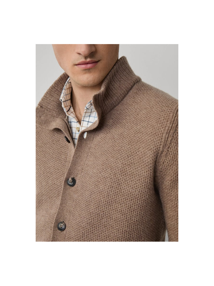 Donkerbruine gilet met knoopsluiting Hackett 