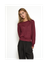 Bordeaux trui met glitterdraad Liva Minus
