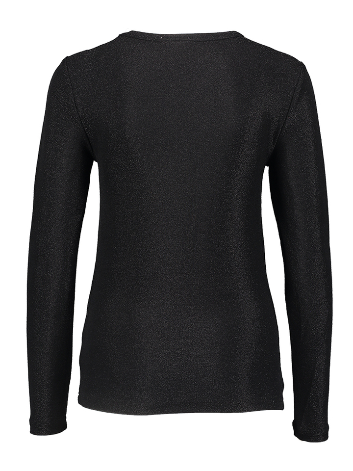Zwarte metallic shirt Skylara Soaked in Luxury