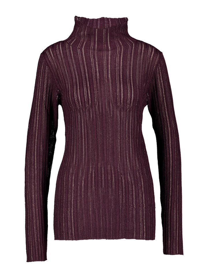 Bordeaux shirt met glitterdetail Laisa Rgular Soaked In Luxury