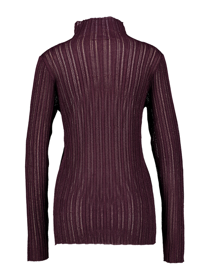 Bordeaux shirt met glitterdetail Laisa Rgular Soaked In Luxury
