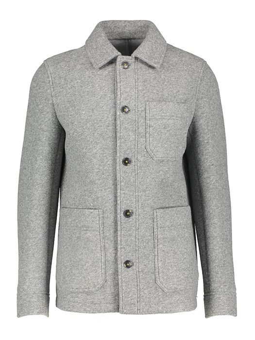 Grijze geklede mantel Manuel Ritz