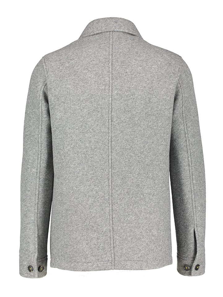 Grijze geklede mantel Manuel Ritz