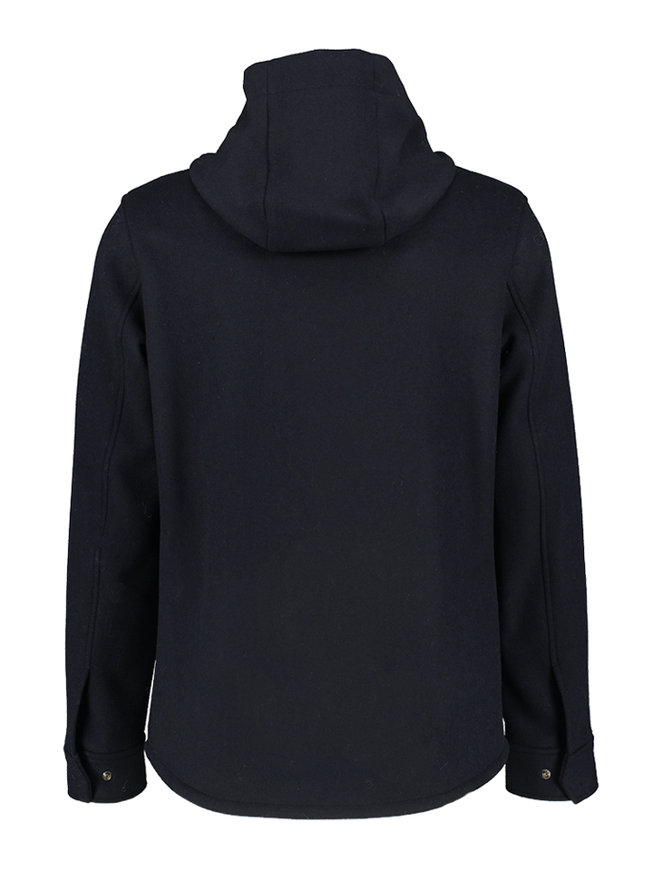 Donkerblauw vest met kap Manuel Ritz