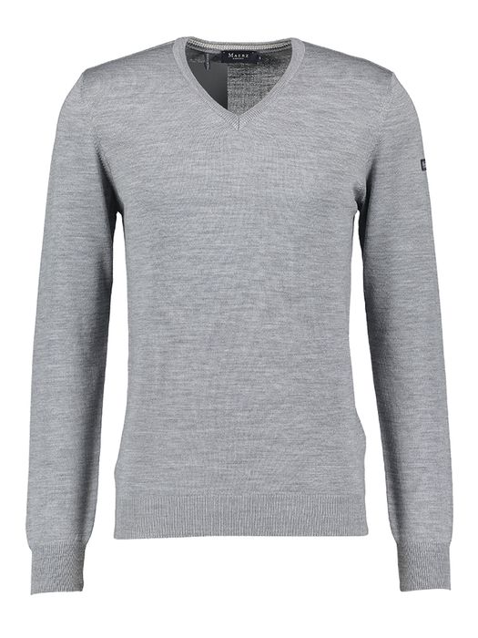 Grijze trui met V-hals Maerz
