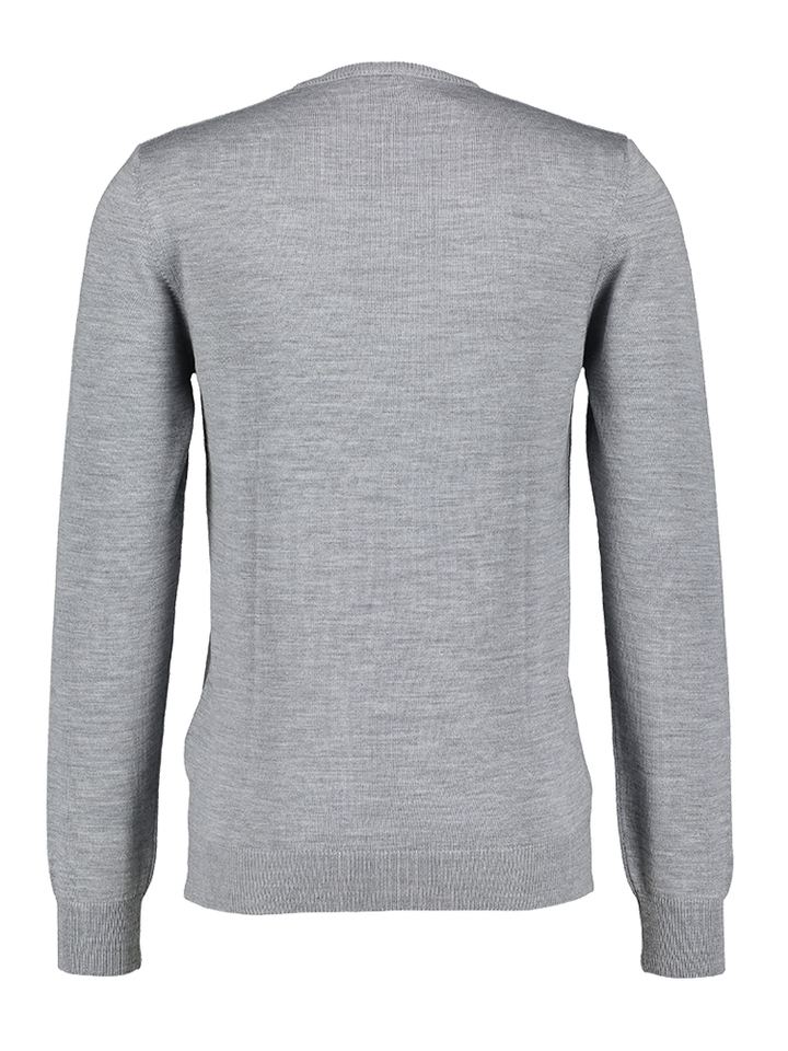 Grijze trui met V-hals Maerz