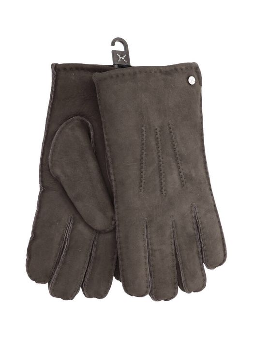 Donkerbruine lederen handschoenen North Pearlwood