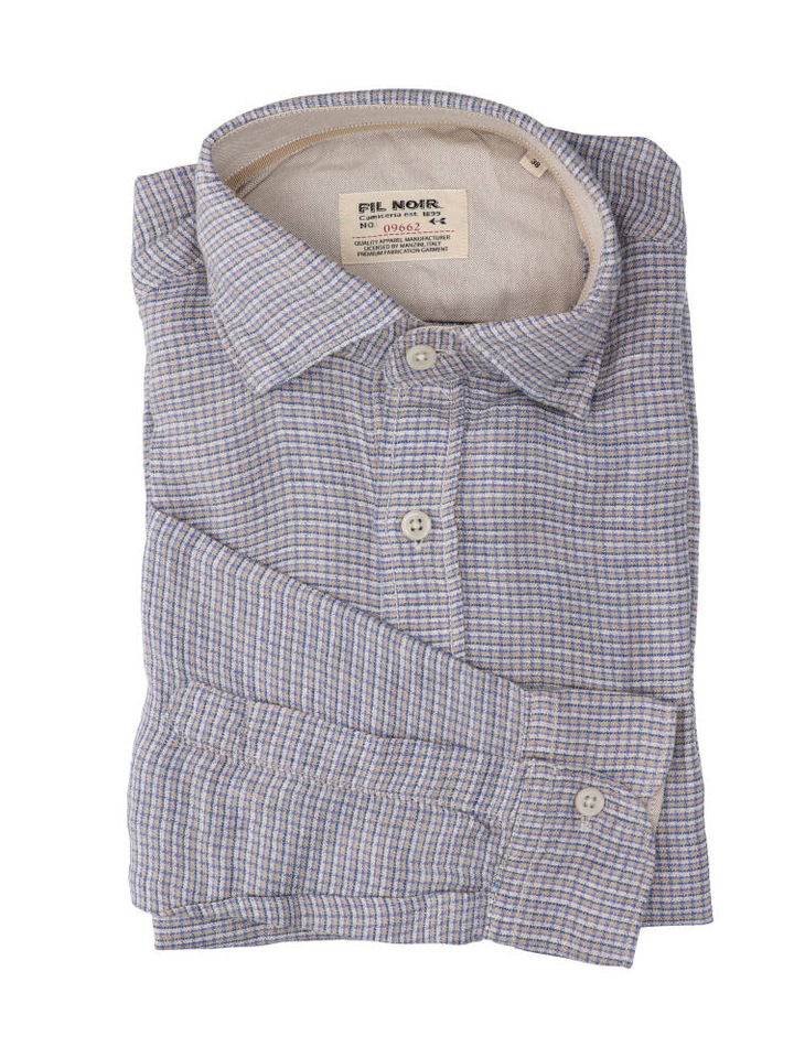 Various katoenen hemd (slim fit) met lange mouwen Fil Noir
