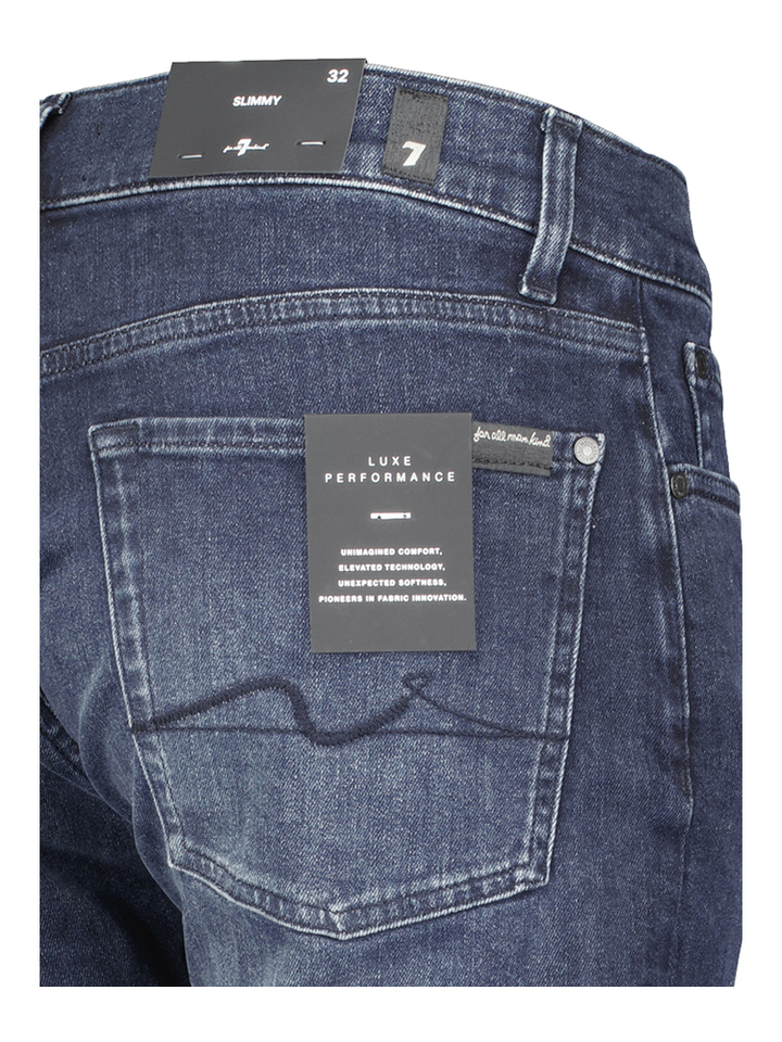 Donkerblauwe slim fit jeans Slimmy For All Mankind