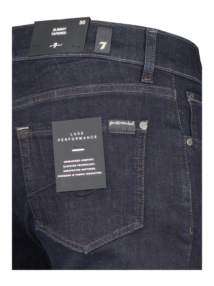 Donkerblauwe slimmy tapered jeans For all mankind