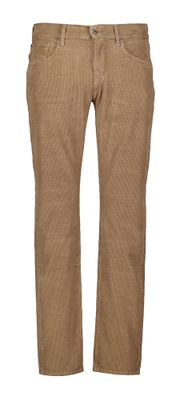Beige straight fit broek in ribfluweel For All Mankind