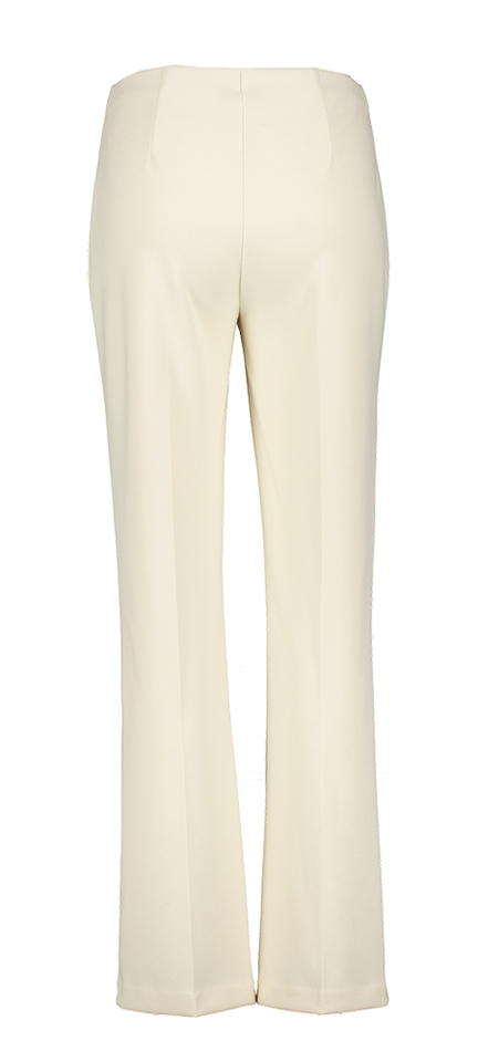 Ecru geklede broek met goudkleurige details Joseph Ribkoff