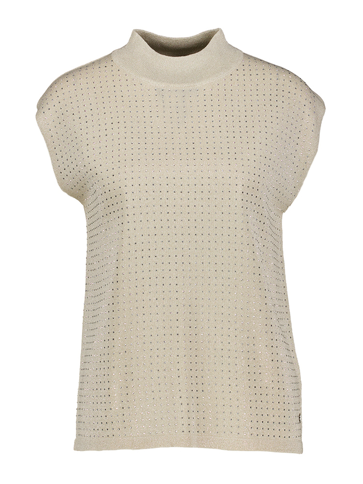 Beige top met glitterdetail Joseph Ribkoff
