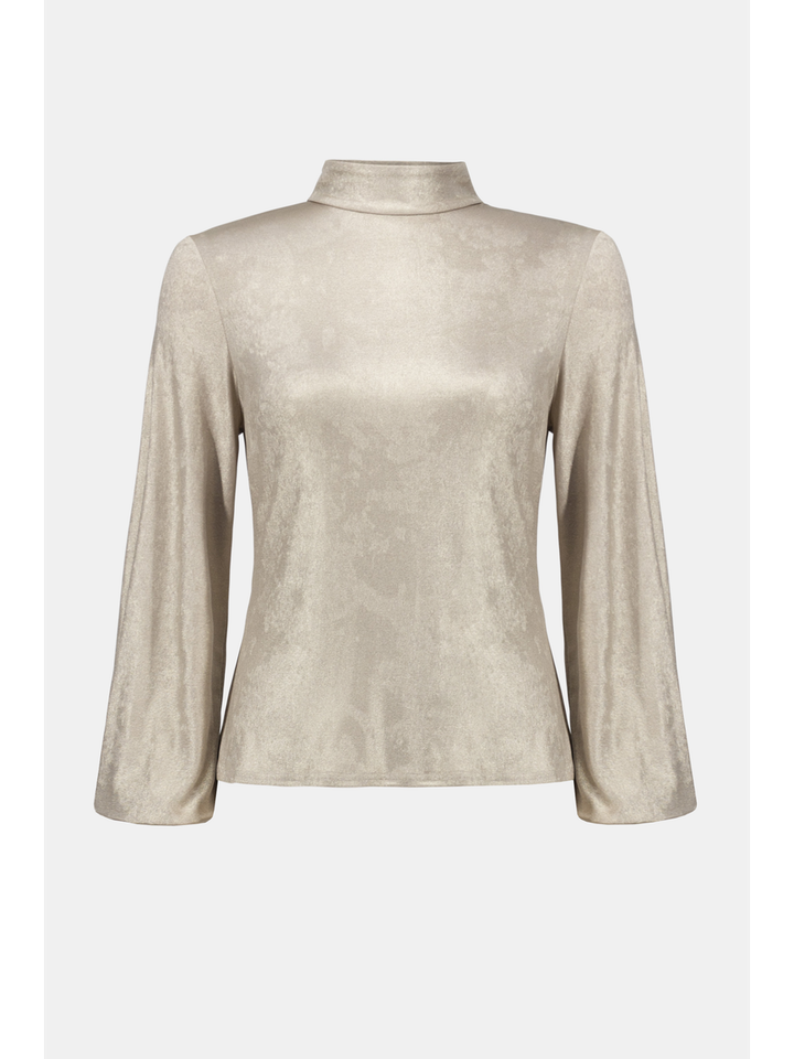 Goudkleurige bloes met open rug Jozeph Ribkoff 