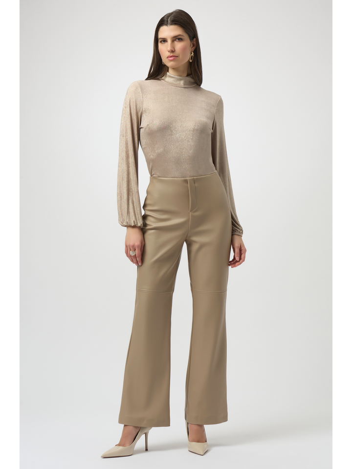 Goudkleurige bloes met open rug Jozeph Ribkoff 