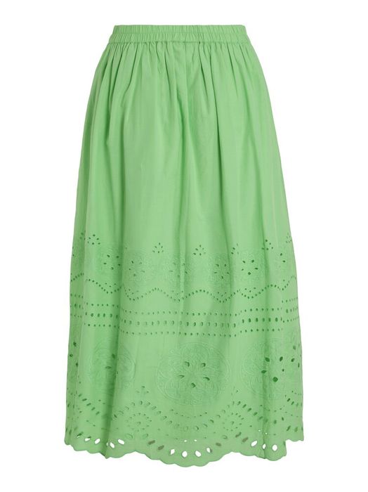 Groene uitlopende rok met broderie Vimette Vila