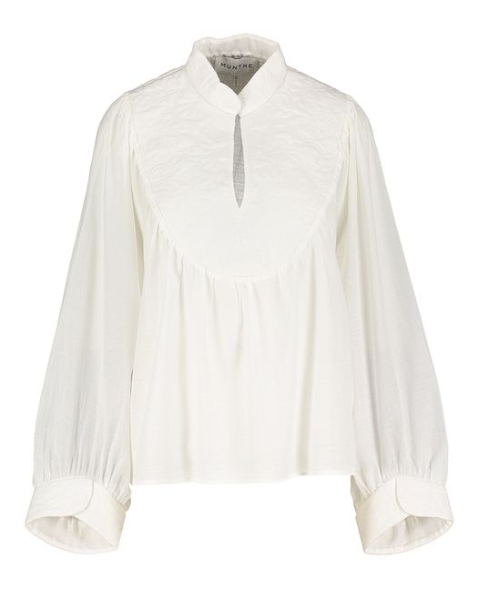 Ecru losse bloes Frantz Munthe