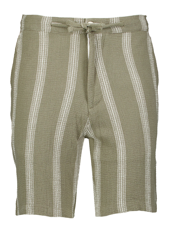 Vetiver/wide stripes short Selected 