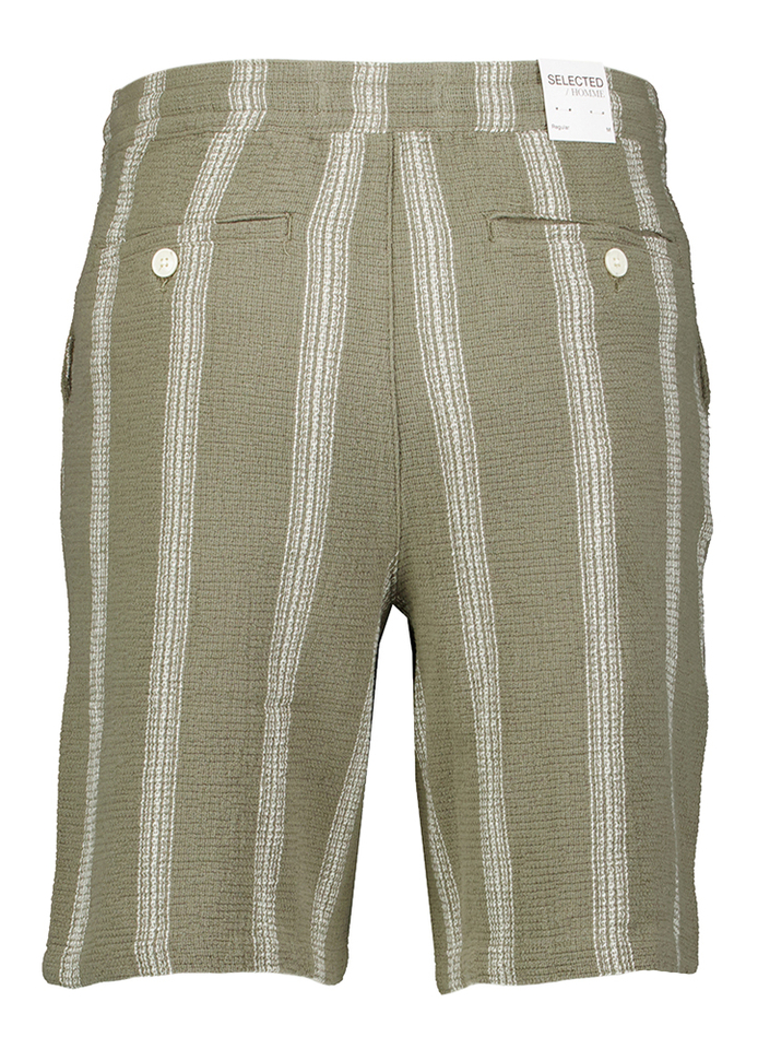 Vetiver/wide stripes short Selected 