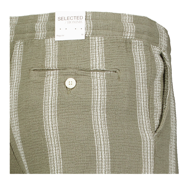 Vetiver/wide stripes short Selected 