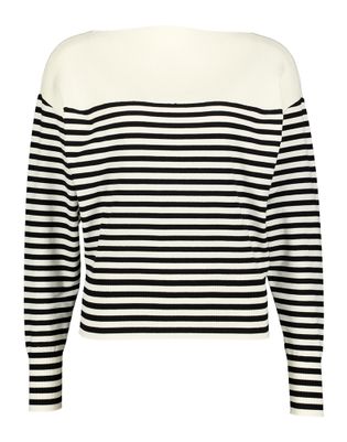 Marella Gebroken witte pull met zwart strepenpatroon Rota