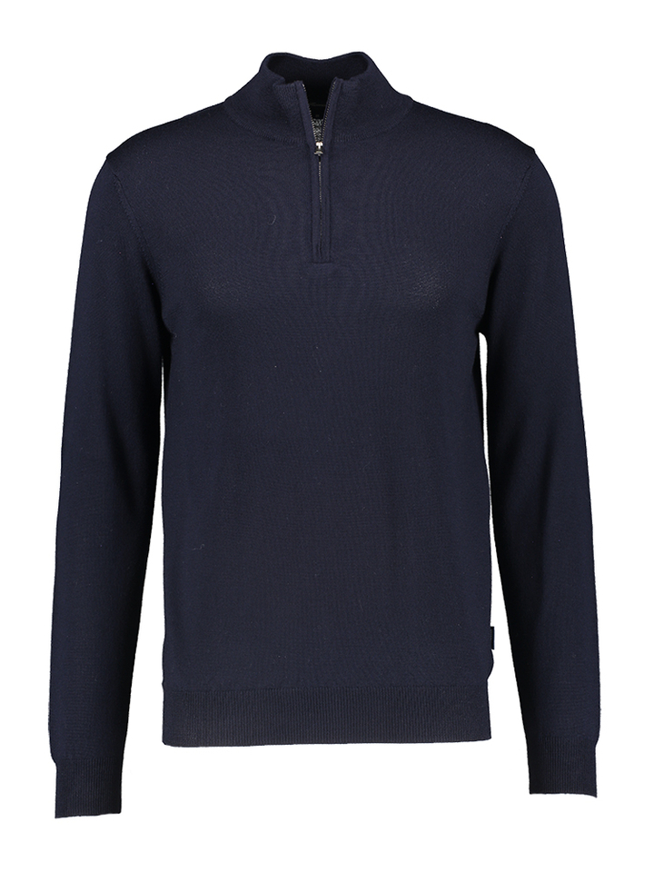 Marine trui met rits Faconnable 