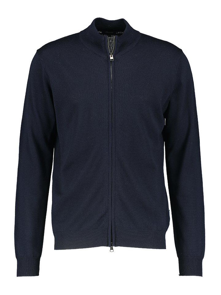 Marine gilet met rits Faconnable 