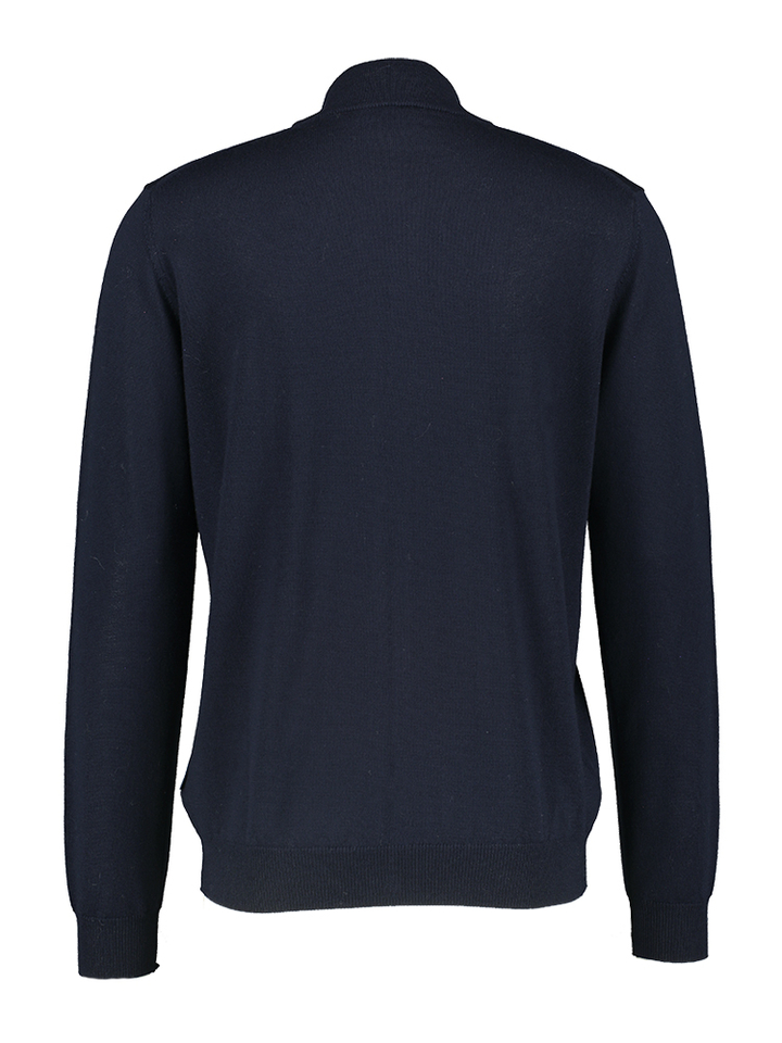 Marine gilet met rits Faconnable 