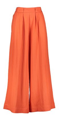 Nathalie Vleeschouwer Roodoranje losvallende broek Clinton