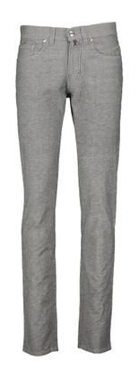 Pierre Cardin Bruine broek met fijne structuur Tapered Fit