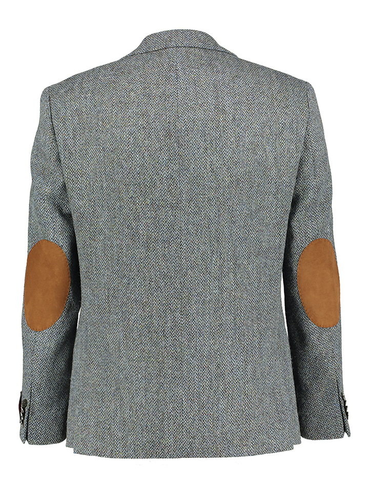 Blauwe geruite wollen blazer Wellington Of Bilmore 