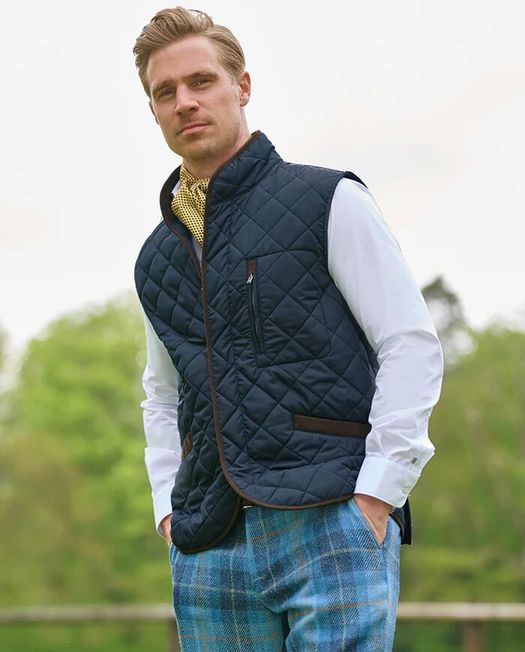 Donkerblauwe bodywarmer Wellington Of Bilmore
