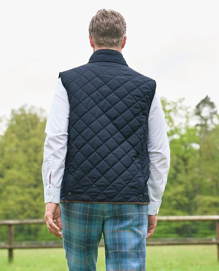 Donkerblauwe bodywarmer Wellington Of Bilmore 