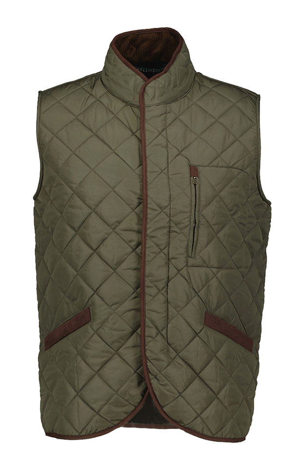 Kaki groene bodywarmer Wellington Of Bilmore 