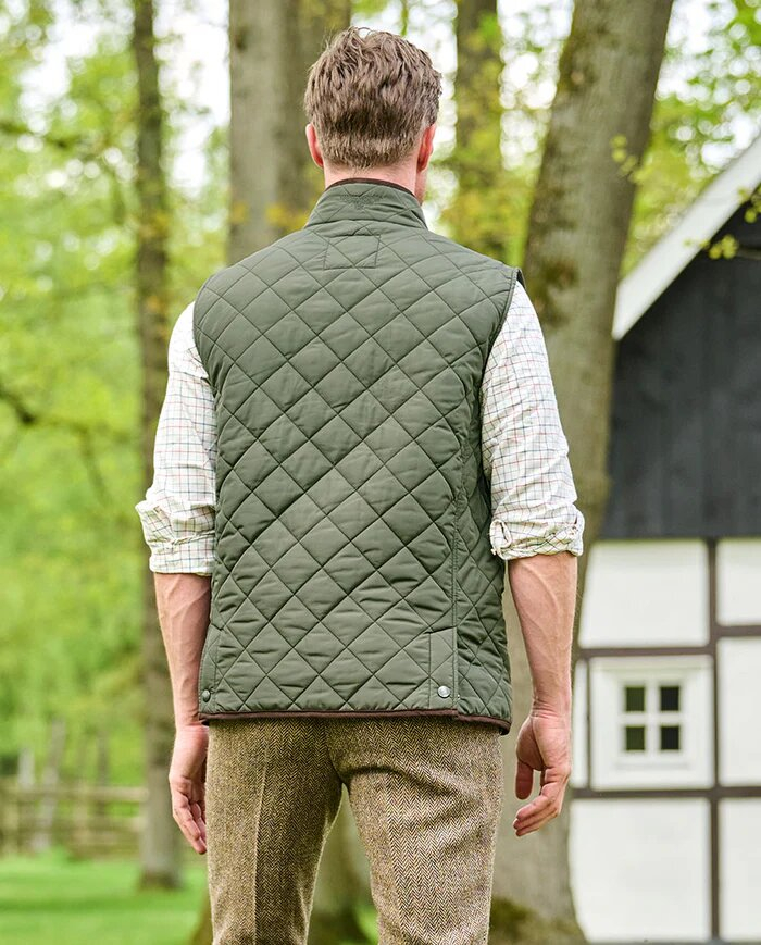 Kaki groene bodywarmer Wellington Of Bilmore 