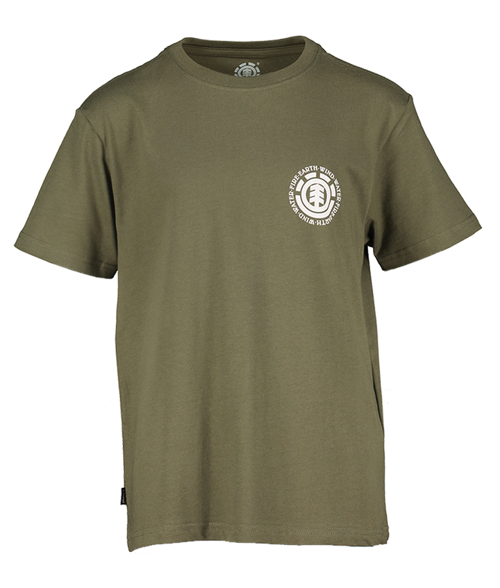 Donkergroene T-shirt met opdruk Element