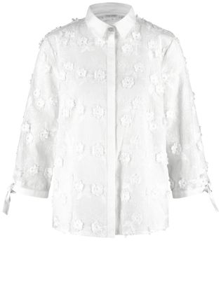 Gerry Weber Witte bloes met geborduurde bloemendetails