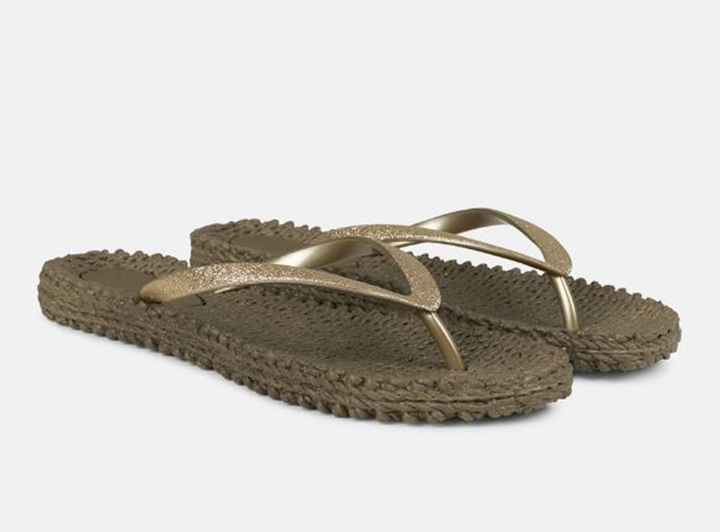 Cub brown slippers met glitter Ilse Jacobsen